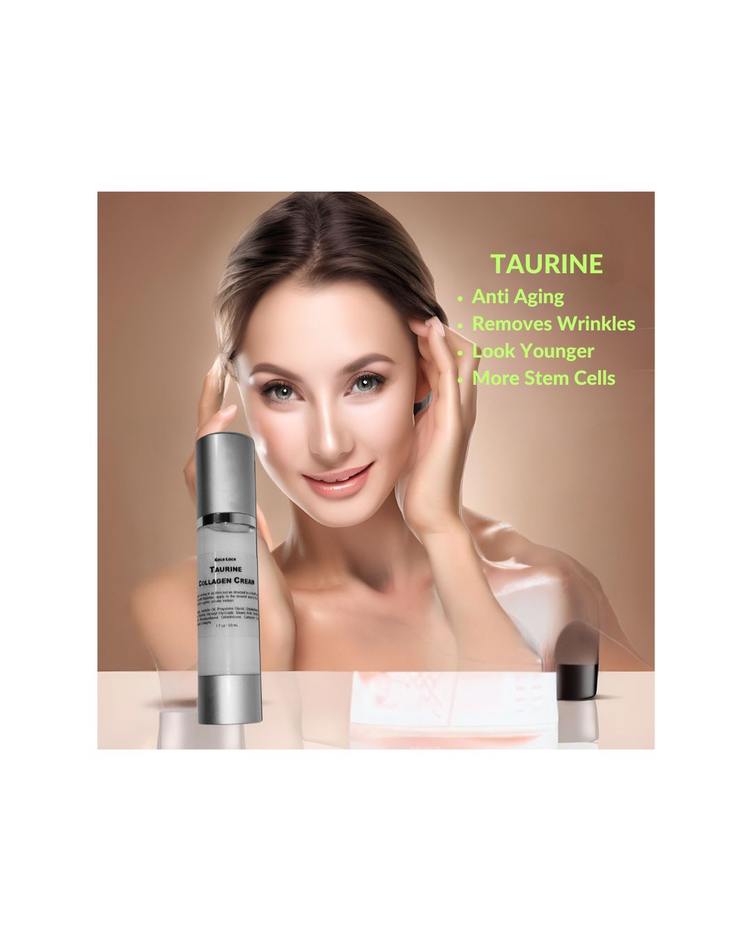 TAURINE Anti Aging Collagen Skin Cream 1.7 oz