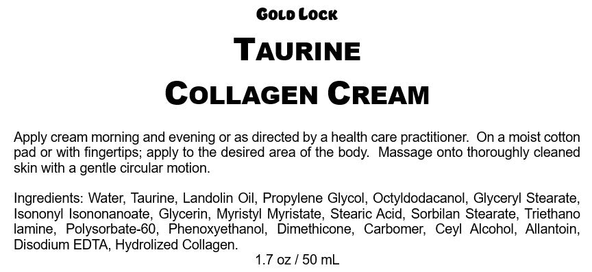 TAURINE Anti Aging Collagen Skin Cream 1.7 oz